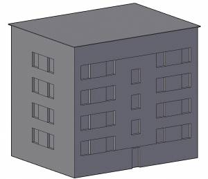 Многоэтажный дом модель 1